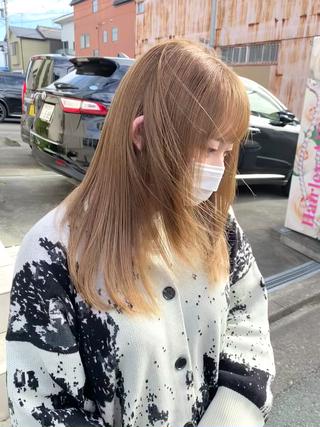 ロング y.s.h所属・ハイトーンカラー🌈 メンズパーマ鈴木康平のヘアスタイル