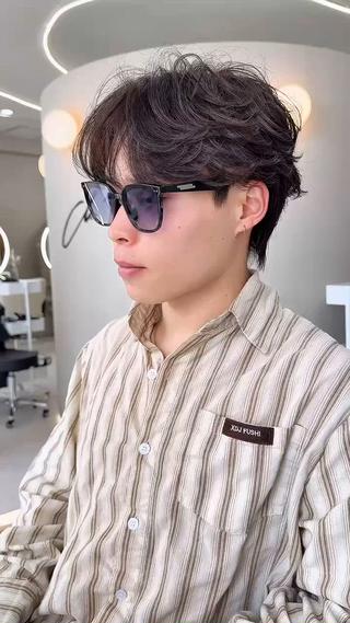 パーマ メンズ ショート/レイヤー /札幌/小山内のヘアスタイル