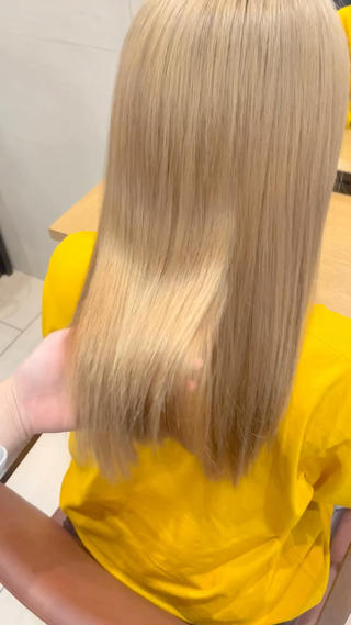 髪質改善TOKIOトリートメントでブリーチ毛でもサラツヤ髪に 