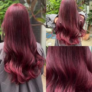 ロング カラー ブリーチなしカラー kana🐱のヘアスタイル