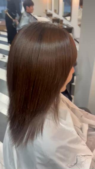 一年半リタッチのお客様️

当店で初めて縮毛矯正をされたお客様です！
ダメージの軽減により毛先はトリートメントアプローチに変更いたしましたがとっても綺麗に仕上がりました 