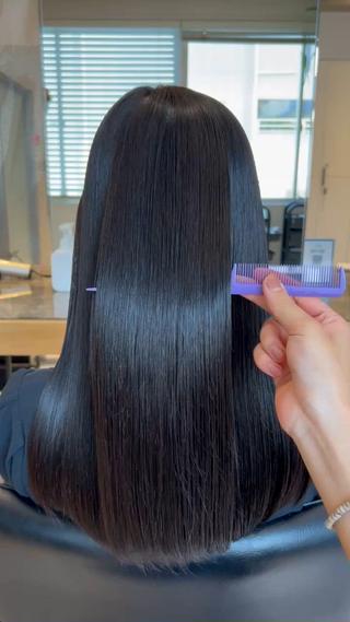 ドライするだけで綺麗なストレート仕上がり