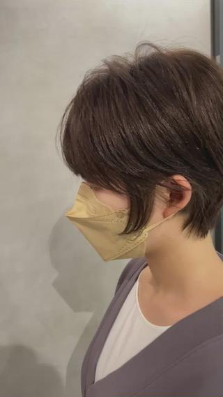 ショート カラー 【髪質改善】 梅田　聡のヘアスタイル