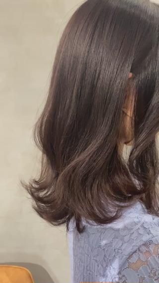 セミロング カラー 【髪質改善】 梅田　聡のヘアスタイル