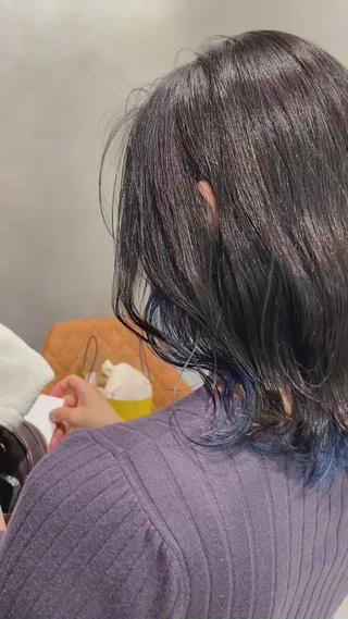ミディアム カラー 【髪質改善】 梅田　聡のヘアスタイル