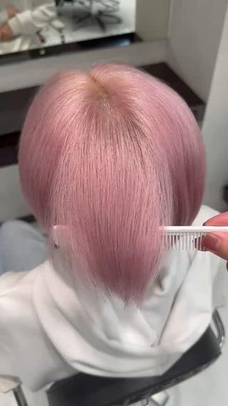 ブリーチ2回～
薄めピンク 