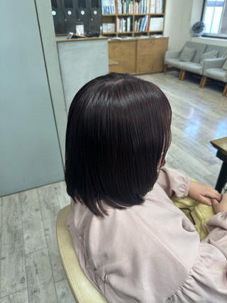 ミディアム カラー 須山 和香のヘアスタイル