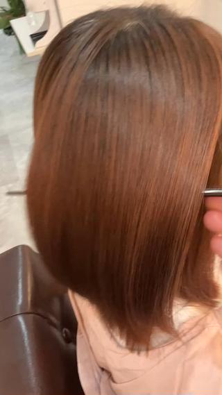 セミロング カラー ヘアアレンジ キッズ 横浜関内髪質改善 re:Magoのヘアスタイル