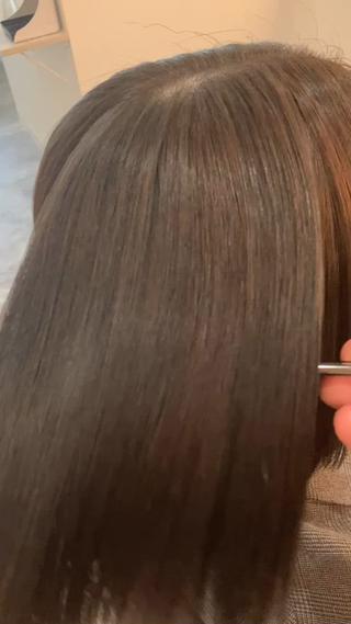 ミディアム カラー ヘアアレンジ キッズ 横浜関内髪質改善 re:Magoのヘアスタイル