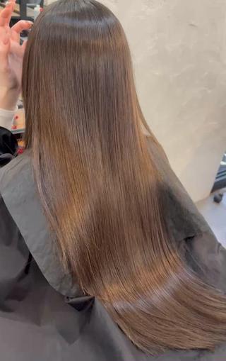 ロング 🫧シールエクステ/ 艶カラー🫧アサミ️のヘアスタイル
