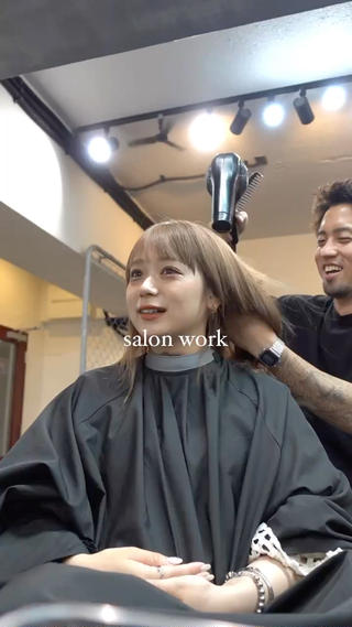 サロンワーク風景 