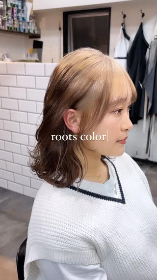 ミディアム カラー 🌈艶ハイトーン🌈 心を込めます🤝涼介のヘアスタイル