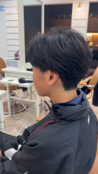 ショート メンズ 塚本/豊橋メンズ特化 パーマ、ヘッドスパのヘアスタイル