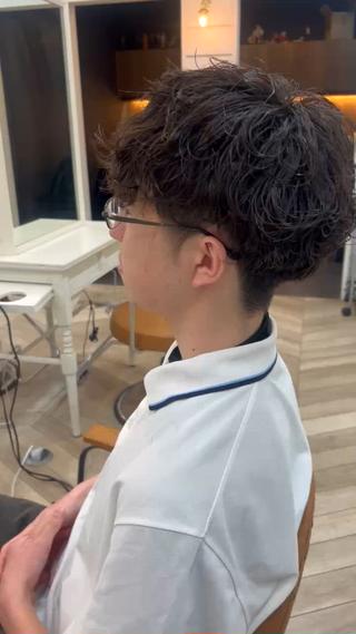 ショート 塚本/豊橋メンズ特化 パーマ、ヘッドスパのヘアスタイル
