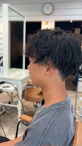 ショート パーマ メンズ 塚本/豊橋メンズ特化 パーマ、ヘッドスパのヘアスタイル