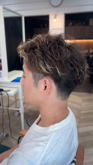 メンズ 塚本/豊橋メンズ特化 パーマ、ヘッドスパのヘアスタイル
