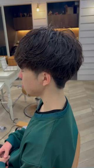 ショート メンズ 塚本/豊橋メンズ特化 パーマ、ヘッドスパのヘアスタイル