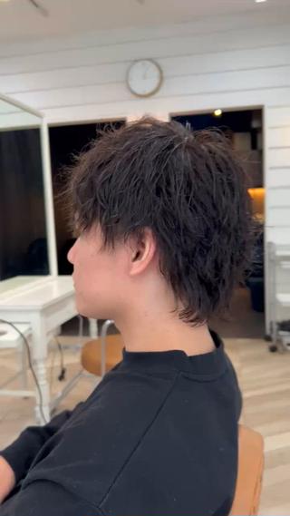 ショート パーマ 塚本/豊橋メンズ特化 パーマ、ヘッドスパのヘアスタイル