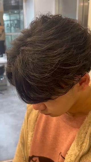 パーマ メンズ パーマ特化🔥 ワタベリョウマのヘアスタイル