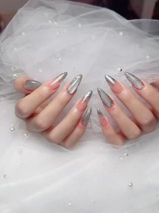 #池袋ネイルサロンロータス#チックネイル#マグネットフレンチネイル#シンプルネイル#韓国ネイル#ワンホンネイル#リボンネイル#ハートネイル#持ち込みデザインにネイル#パーツつけ放題ネイル#人気デザイン#人気ネイルサロン#ネイビー#チェク#ニュアンス#長さだしできるサロン#パラジェル#ツイットネイル#手書き