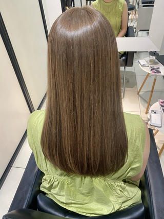 ブリーチなしアッシュベージュ