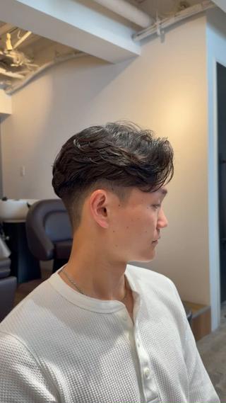 ショート パーマ メンズ 大阪茶屋町 メンズカット関田拳のヘアスタイル