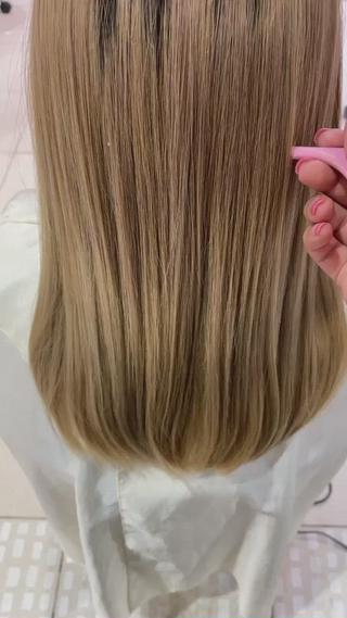 セミロング 透明感カラー🩵 mioのヘアスタイル