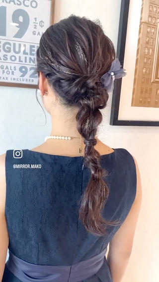 編みおろしアレンジ 