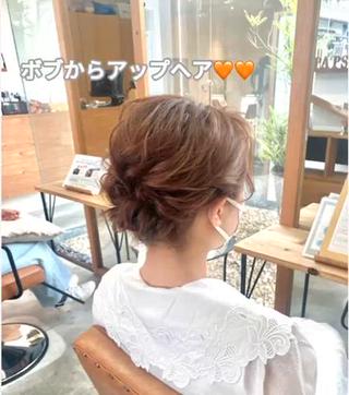 ボブのアップアレンジ♡ 