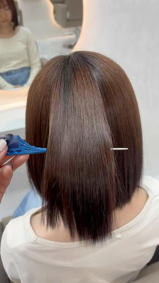 ミディアム himari/縮毛 矯正/熊谷のヘアスタイル