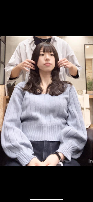 セミロング ボブ/レイヤー/ 縮毛矯正/オオバコのヘアスタイル