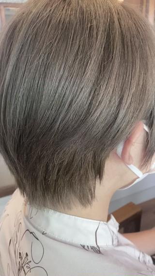 ショート×ハイトーンミルクティー