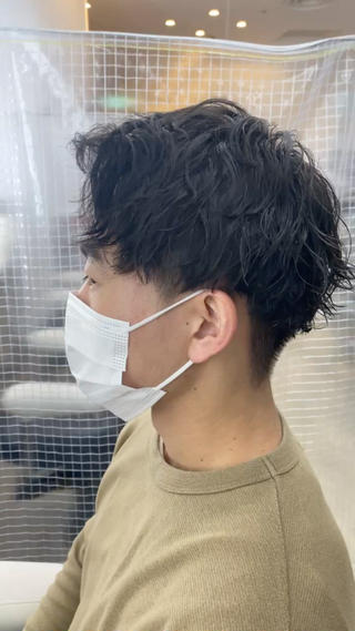 ショート パーマ メンズ 市川 博紀 店長のヘアスタイル