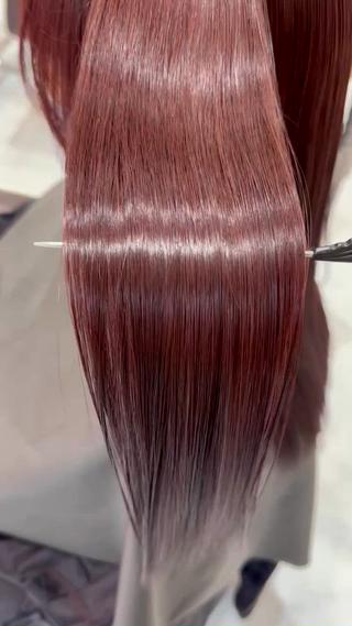 髪質改善カラー 