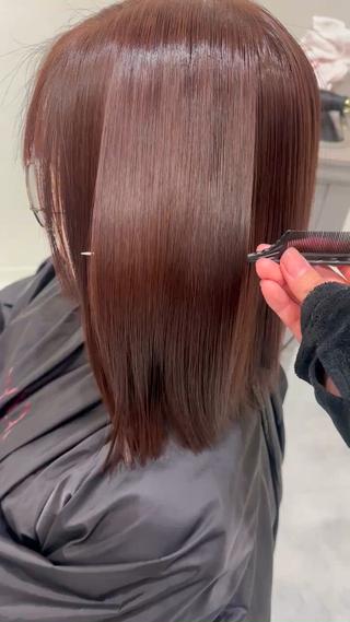 髪質改善カラー 