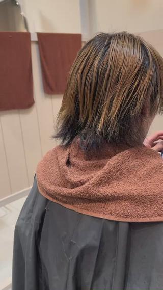 馴染まないハイライトホワイトカラー 