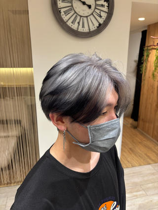 ミディアム カラー メンズ 🦋透明感カラー / 森脇　大登のヘアスタイル