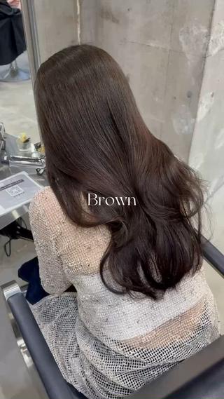 ロング 本場韓国ヘア特化 아이비/Aibiのヘアスタイル