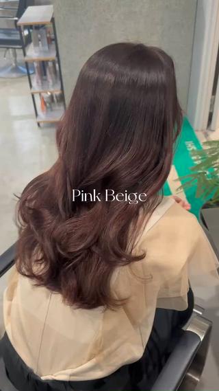 セミロング 本場韓国ヘア特化 아이비/Aibiのヘアスタイル