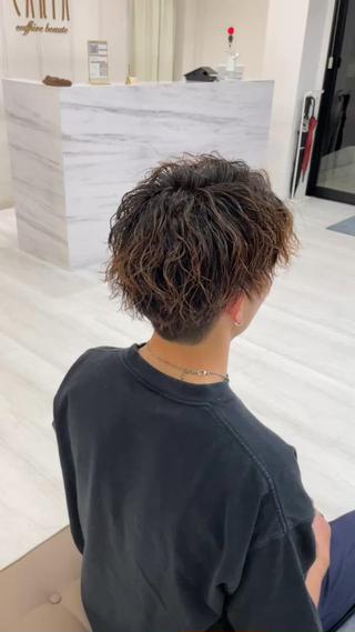 パーマ メンズ メンズ特化型/高岡 近藤 空/EARTHのヘアスタイル