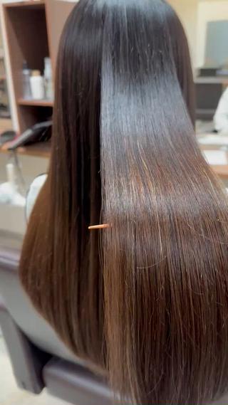 雨の日や湿度の高い日でも、髪型がくずれにくくなり、自分の髪を気にすることが少なくなります

日常生活でのストレスを軽減できますよ

カラーしている方はこのメニューがおすすめです 