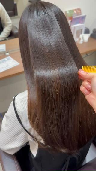 乾かしてオイルを馴染ませるだけです
朝のスタイリングが楽になりますよ！！

#髪質改善
#縮毛矯正
#美髪縮毛矯正
#美髪ストレート
#ナチュラルストレート
#シンプルストレート 