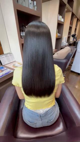 セミロング 縮毛矯正/髪質改善 の専門家IKEのヘアスタイル