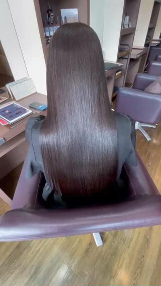 ロング 縮毛矯正/髪質改善 の専門家IKEのヘアスタイル