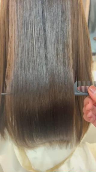 髪質改善トリートメントでサラサラに
どなたでもこの質感目指せます