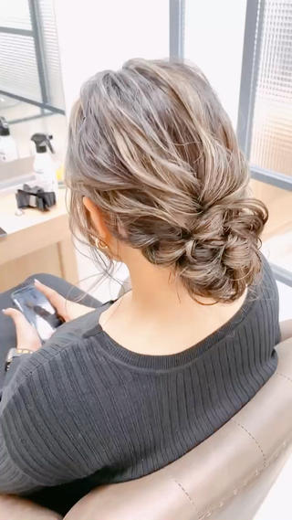 ロング 🌟天王寺ヘアセット 🥑アレンジ師🌟のヘアスタイル