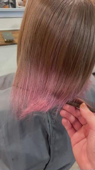 ミディアム Sherry大国町所属・Sherry大国町 HIKARUのヘアスタイル