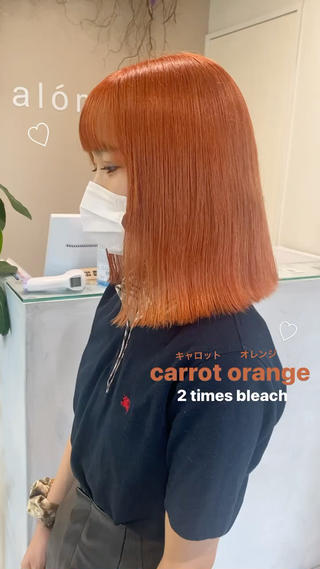 セミロング カラー ブリーチなしWカラー 🎀韓国ヘア/amiのヘアスタイル
