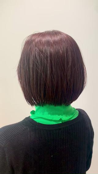 パラパラとした束感かわいい
ピンクブラウンのカラーはブリーチ無しでも出来ます！
 