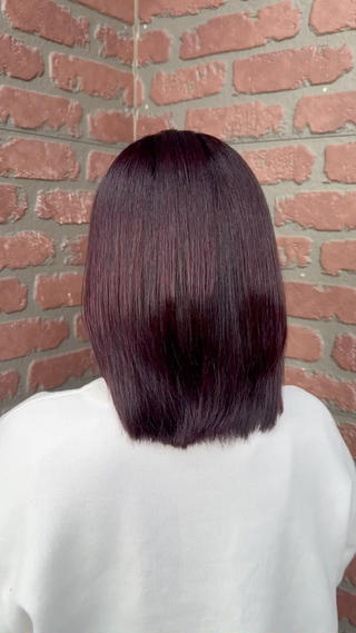 ミディアム カラー 中田 こころのヘアスタイル